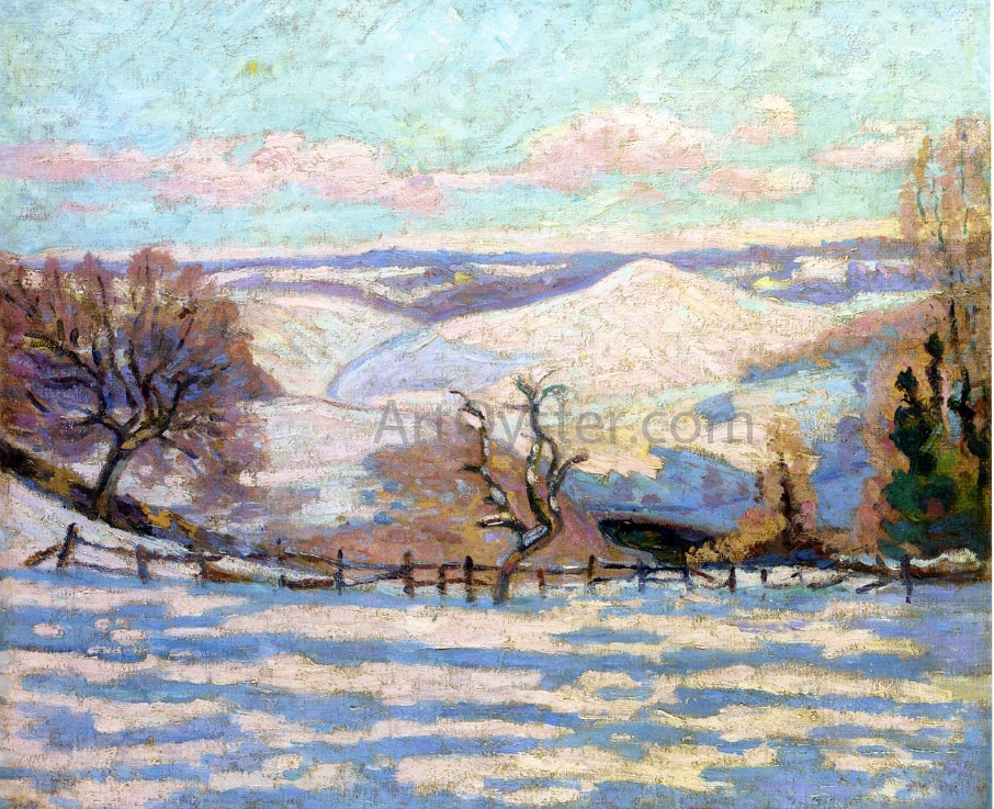  Armand Guillaumin White Frost at Puy Barriou, Crozant - Hand Painted Oil Painting