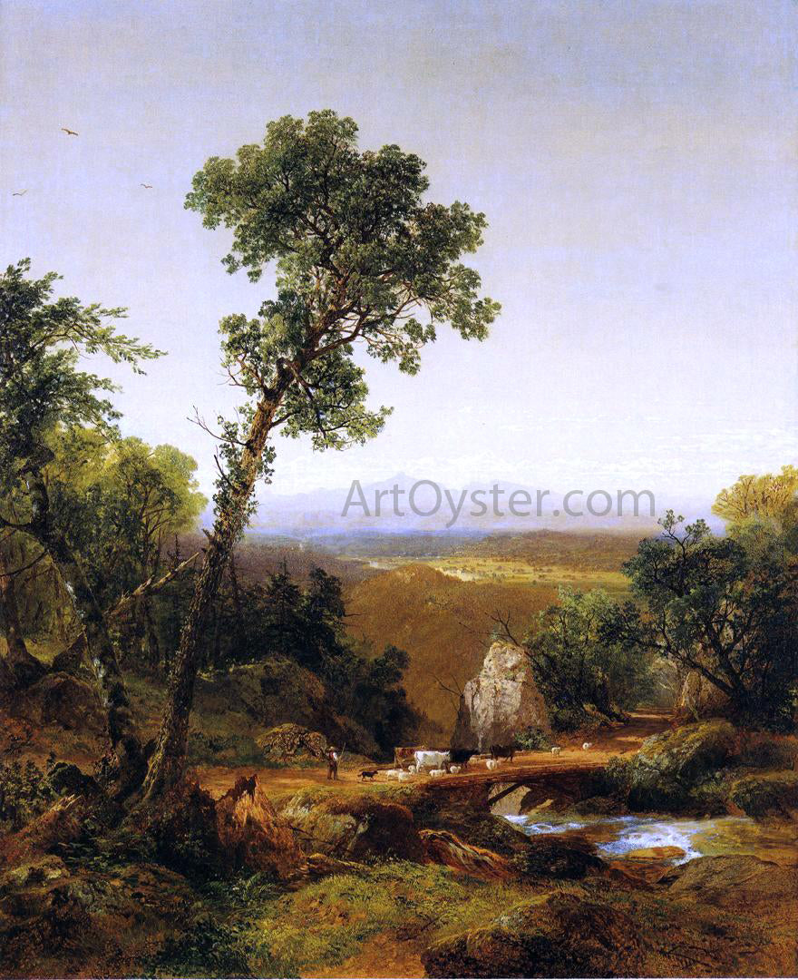  John Frederick Kensett White Mountain Scenery - Hand Painted Oil Painting