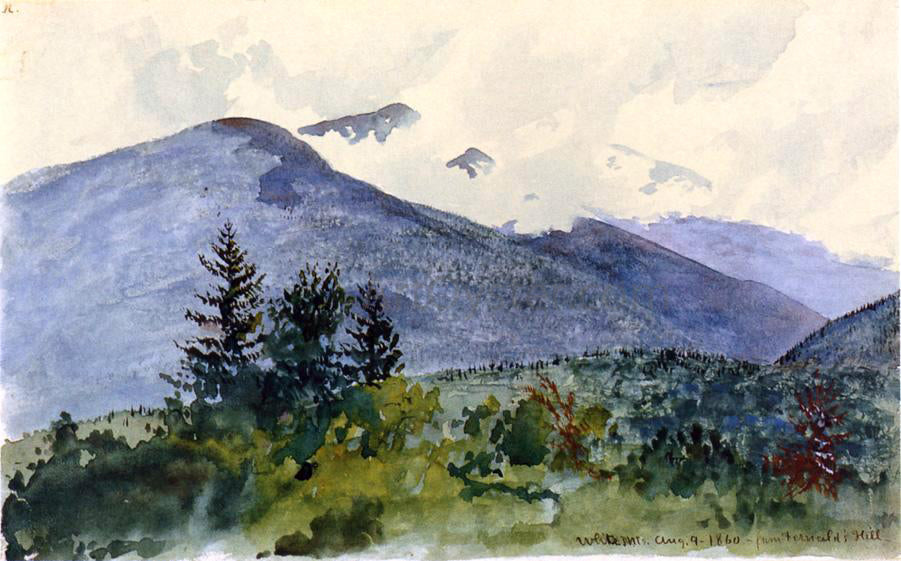Charles De Wolf Brownell White Mountains from Fernald's Hill - Hand Painted Oil Painting