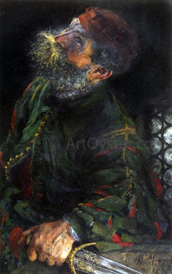 Adolph Von Menzel Who Goes There? - Hand Painted Oil Painting