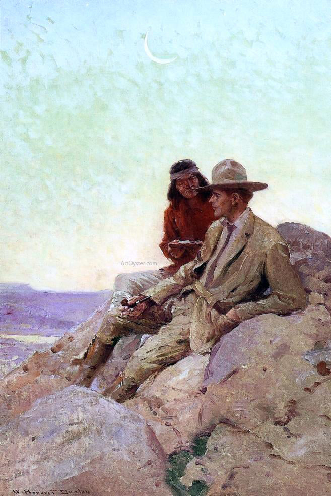 W Herbert Dunton Who Sabez the Way of the Great Spirit - Hand Painted Oil Painting