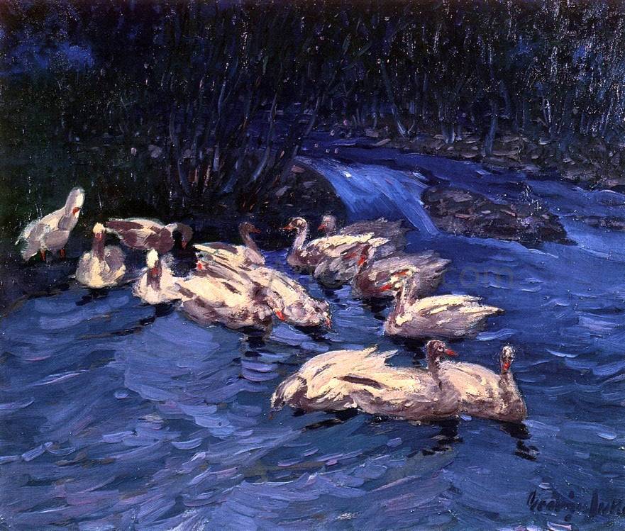 George Luks Wild Geese - Hand Painted Oil Painting