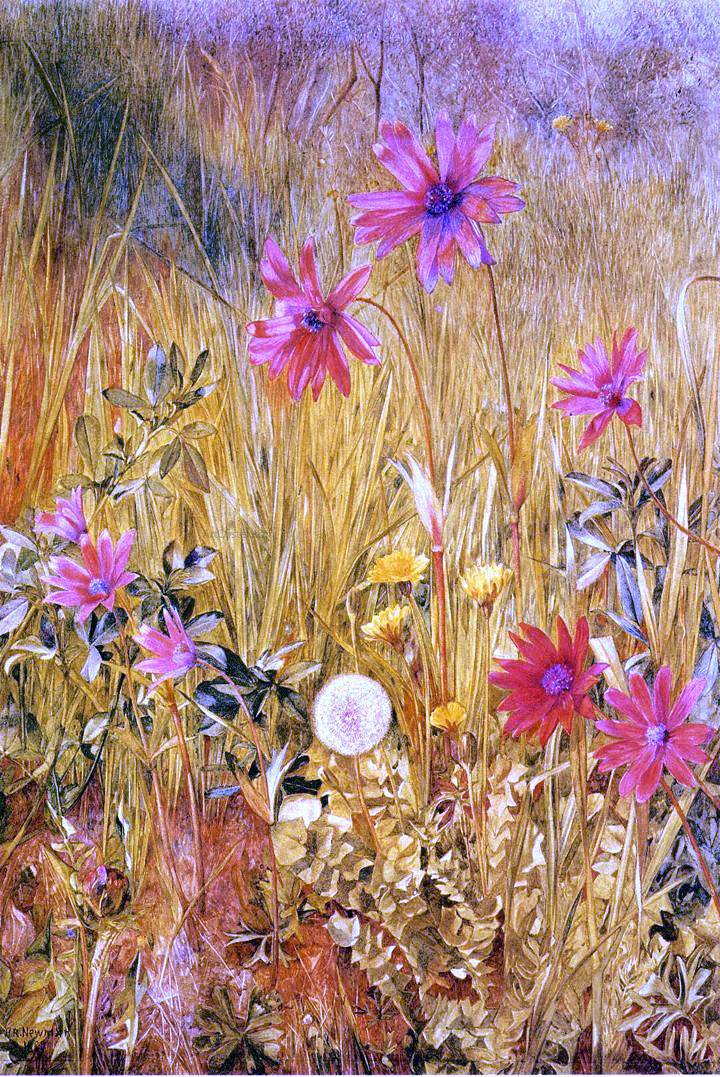 Henry Roderick Newman Wildflowers - Hand Painted Oil Painting