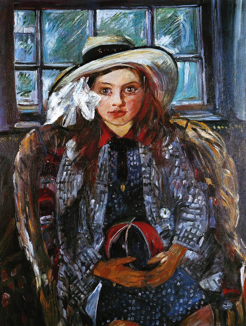 Lovis Corinth Wilhelmine with a Ball - Hand Painted Oil Painting
