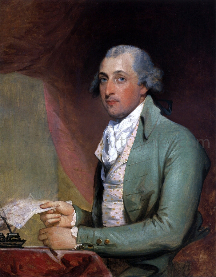 Gilbert Stuart William Bayard - Hand Painted Oil Painting