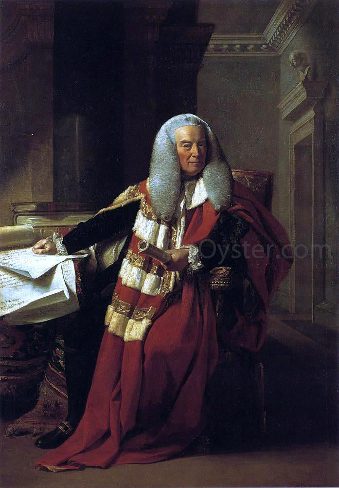  John Singleton Copley William Murray, 1st Earl of Mansfield - Hand Painted Oil Painting