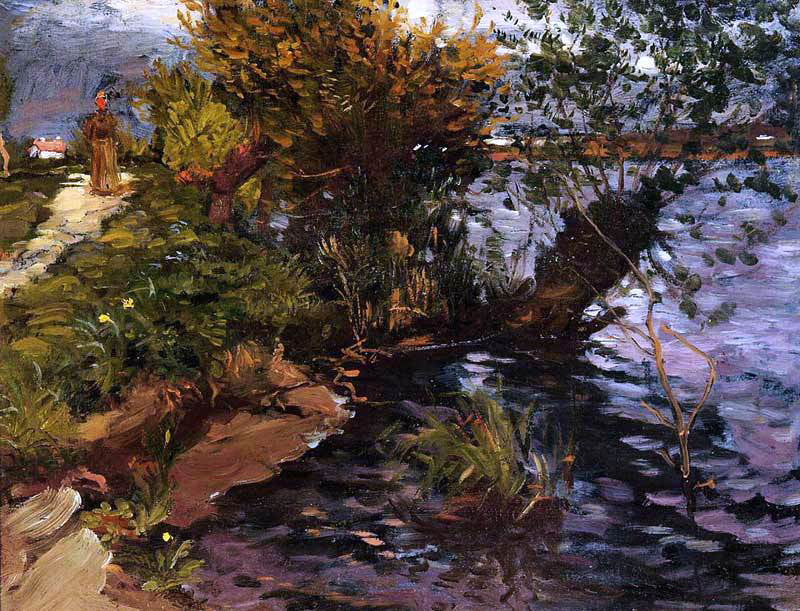 Gustave Caillebotte Willows by the Yerres - Hand Painted Oil Painting