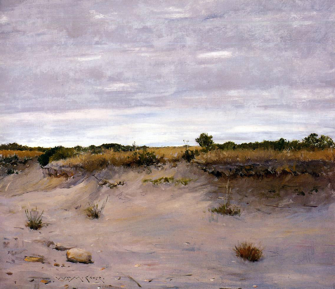 William Merritt Chase Wind Swept Sands, Shinnecock, Long Island - Hand Painted Oil Painting