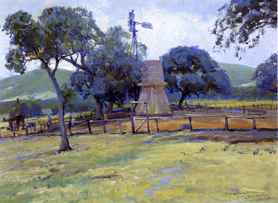  Julian Onderdonk Windmill on Williams' Ranch - Hand Painted Oil Painting