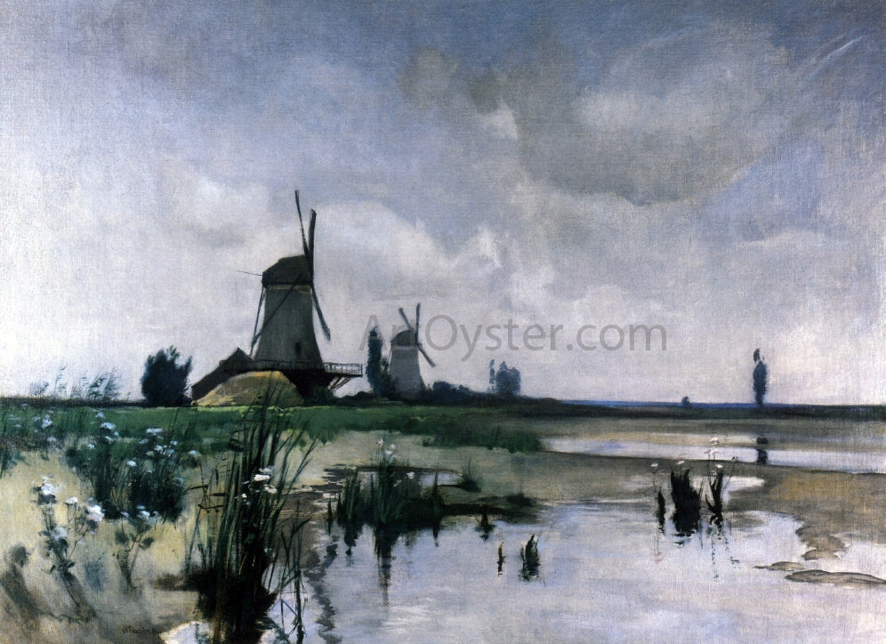 John Twachtman Windmills - Hand Painted Oil Painting