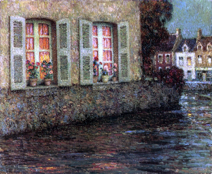 Henri Le Sidaner Windows - Hand Painted Oil Painting