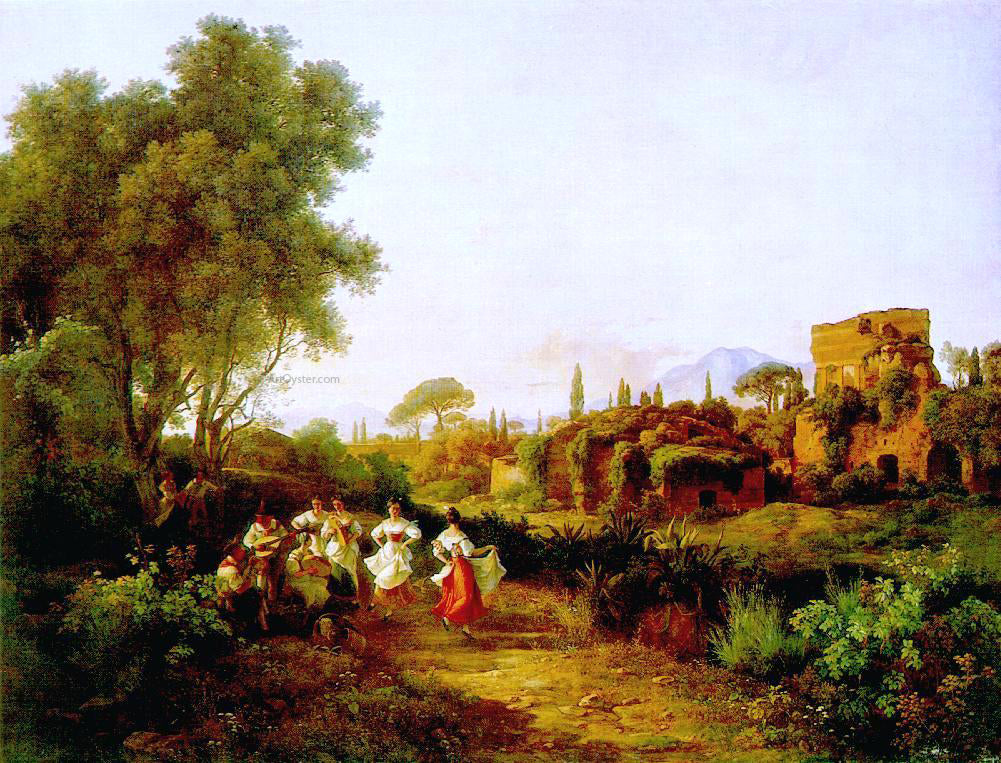 The Elder Karoly Marko Wine Harvest (Tarantella) - Hand Painted Oil Painting