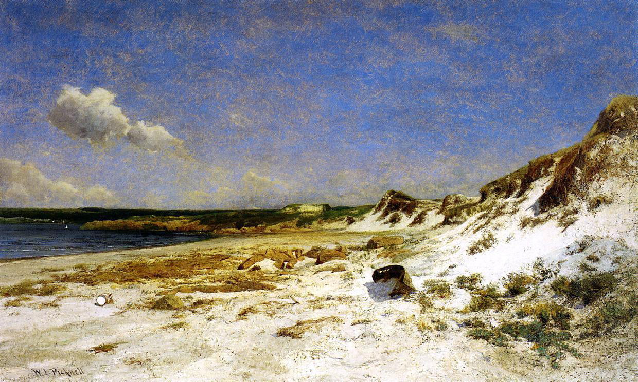 William Lamb Picknell Wingaersheek Creek Beach, Gloucester, Massachusetts - Hand Painted Oil Painting