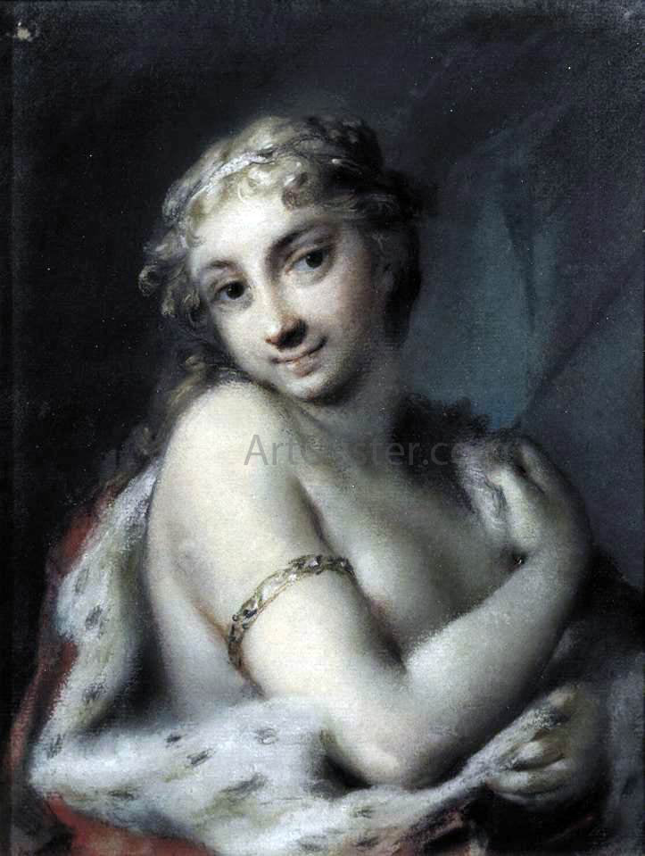 Rosalba Carriera Winter - Hand Painted Oil Painting