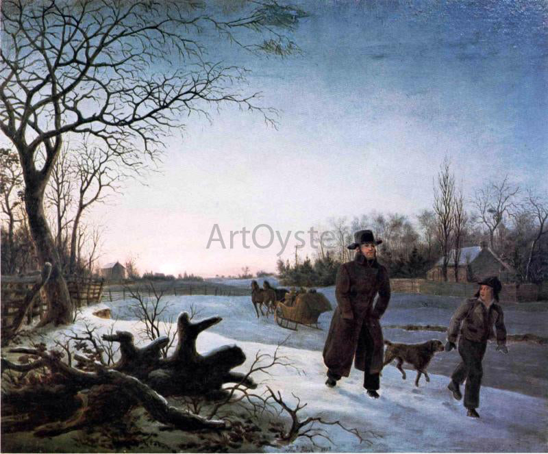 Thomas Birch Winter - Hand Painted Oil Painting