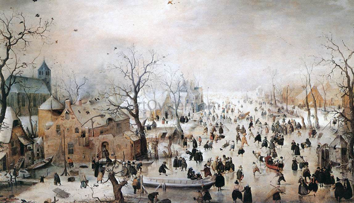 Hendrick Avercamp Winter - Hand Painted Oil Painting