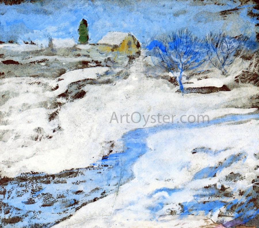  John Twachtman A Winter - Hand Painted Oil Painting