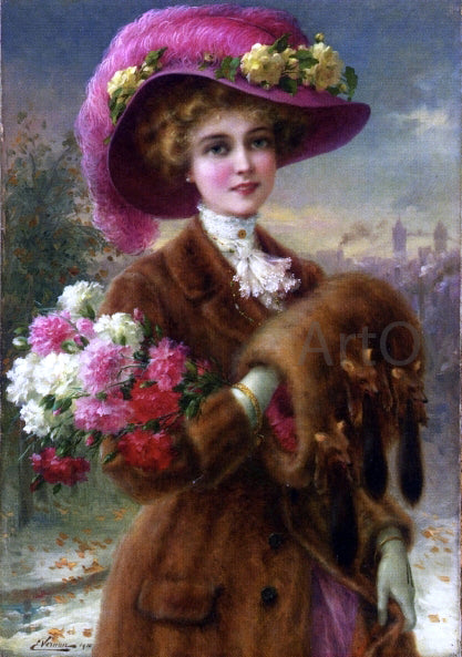 Emile Vernon Winter Beauty - Hand Painted Oil Painting