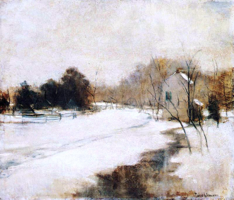 John Twachtman Winter in Cincinnati - Hand Painted Oil Painting