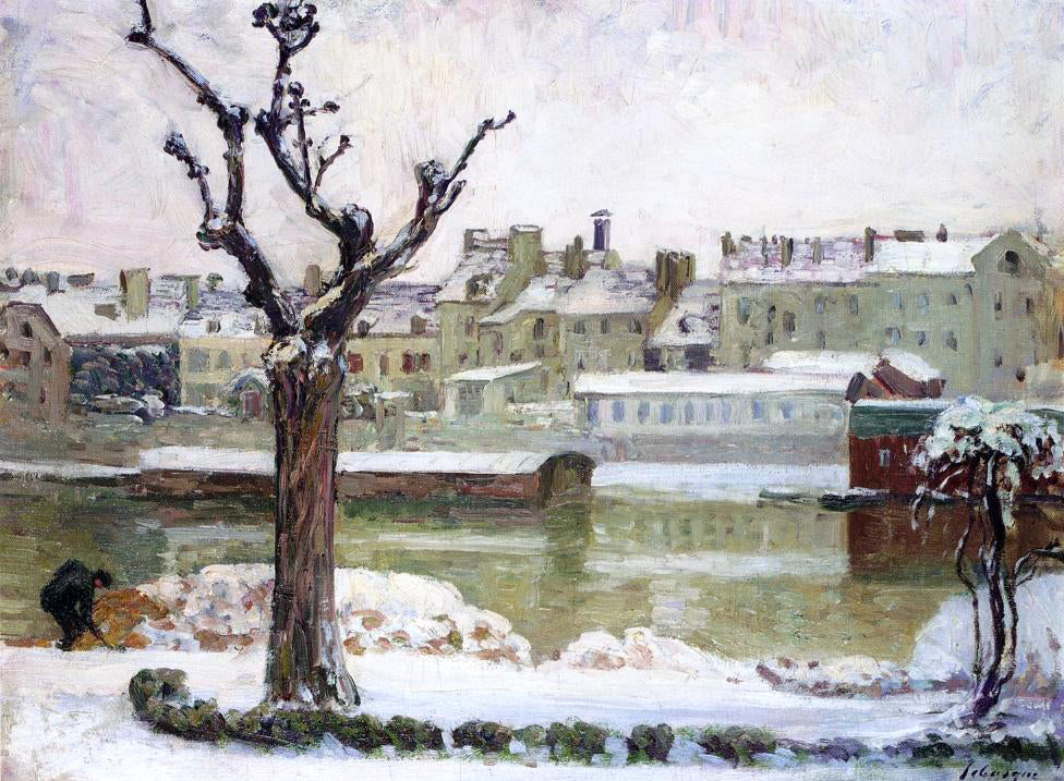 Henri Lebasque Winter in Lagny - Hand Painted Oil Painting