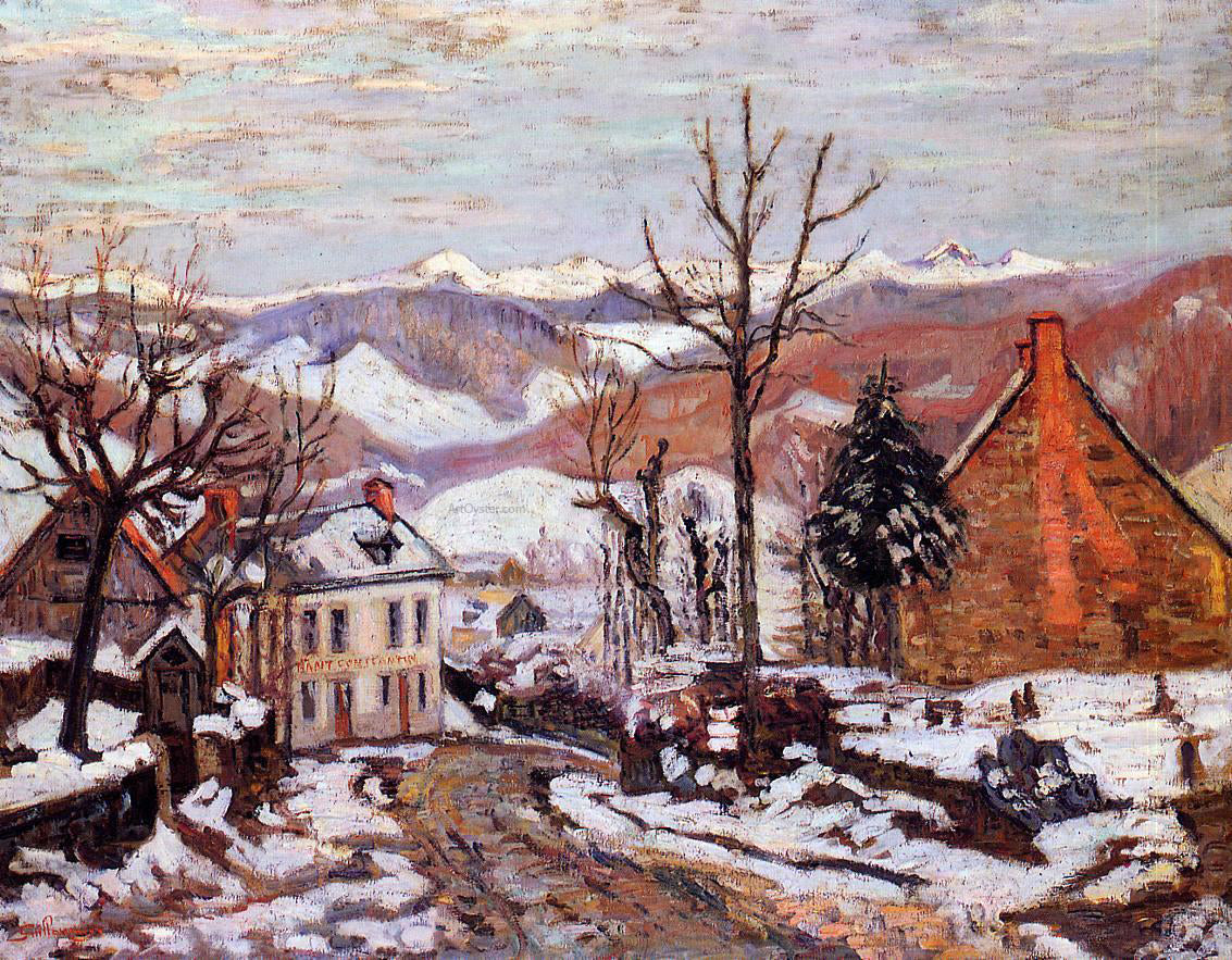 Armand Guillaumin Winter in Saint Sauves (also known as Auvergne) - Hand Painted Oil Painting