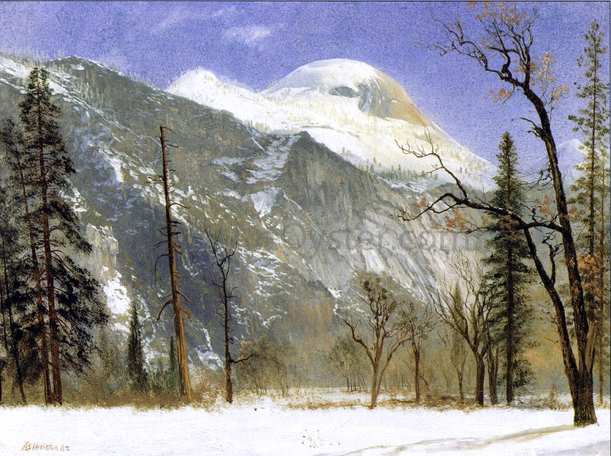 Albert Bierstadt Winter in Yosemite Valley - Hand Painted Oil Painting