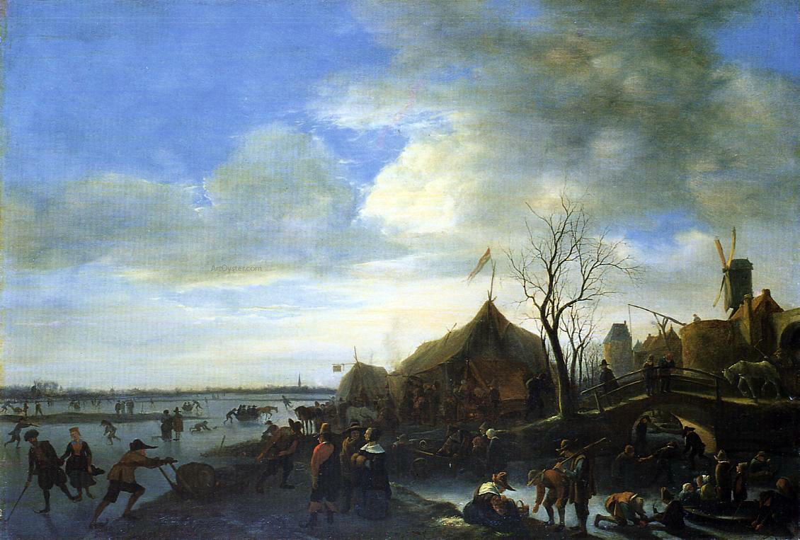 Jan Steen Winter Landscape - Hand Painted Oil Painting