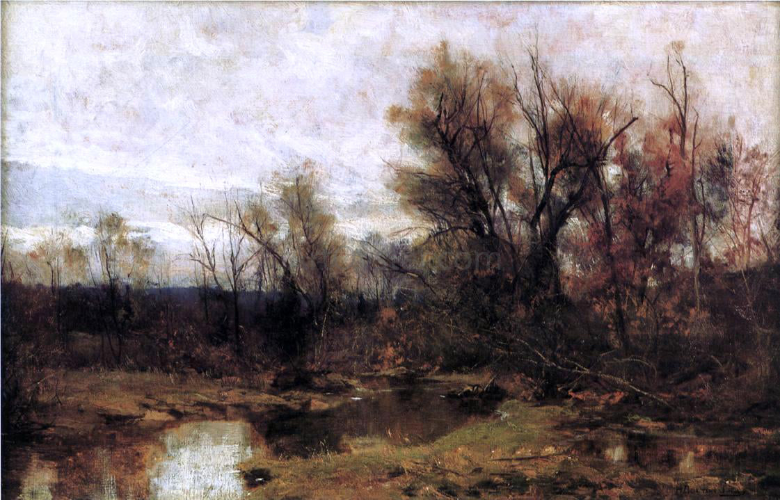 Hugh Bolton Jones Winter Landscape - Hand Painted Oil Painting