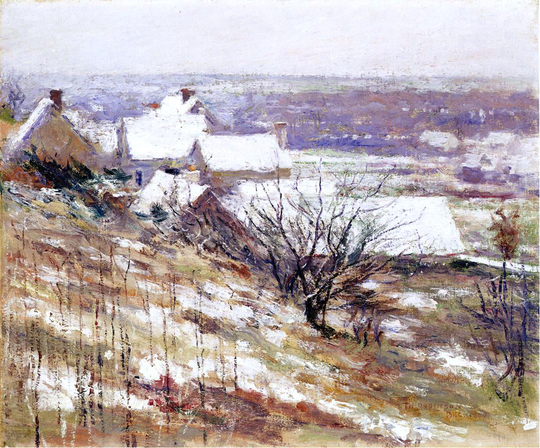 Theodore Robinson Winter Landscape - Hand Painted Oil Painting
