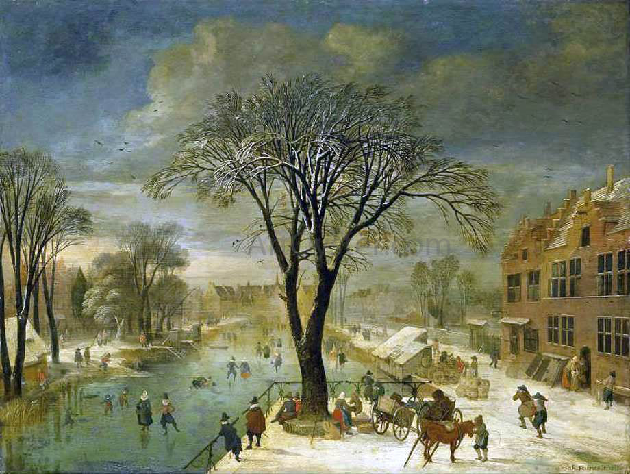 Jacques Fouquier Winter Landscape - Hand Painted Oil Painting