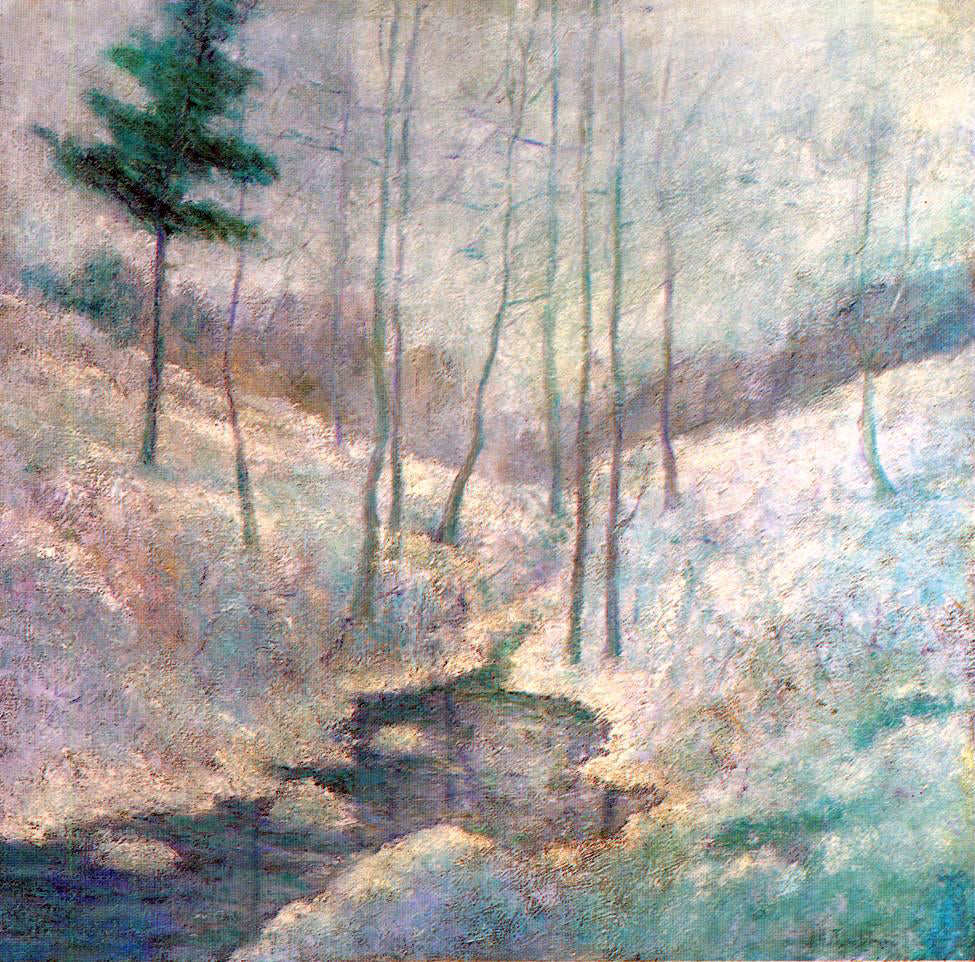 John Twachtman Winter Landscape - Hand Painted Oil Painting