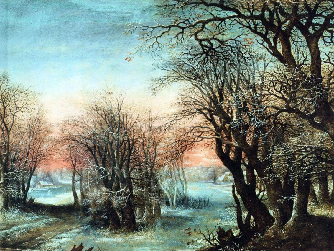 Denis Van Alsloot Winter Landscape - Hand Painted Oil Painting