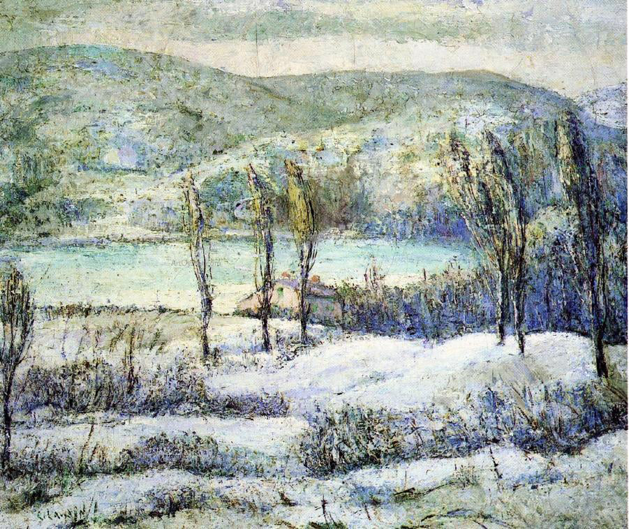Ernest Lawson Winter Scene - Hand Painted Oil Painting