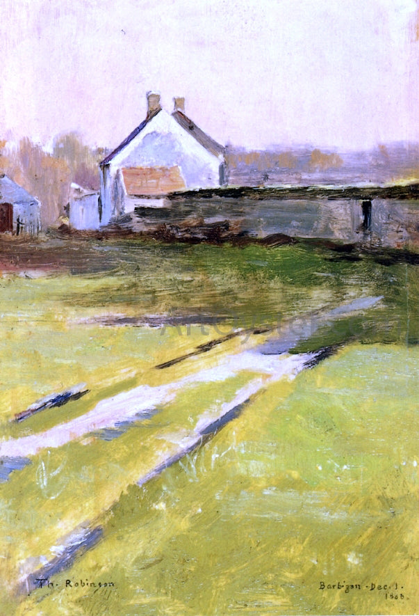 Theodore Robinson Winter Sunlight, Barbizon - Hand Painted Oil Painting