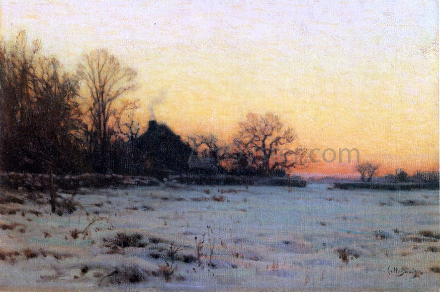 Charles Harold Davis Winter Twilight - Hand Painted Oil Painting