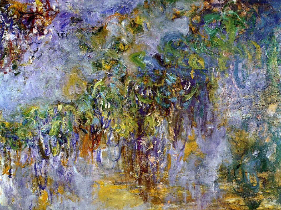 Claude Oscar Monet Winteria (right half) - Hand Painted Oil Painting