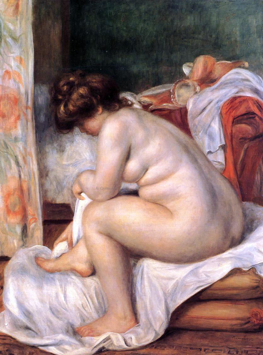 Pierre Auguste Renoir Woman After Bathing - Hand Painted Oil Painting