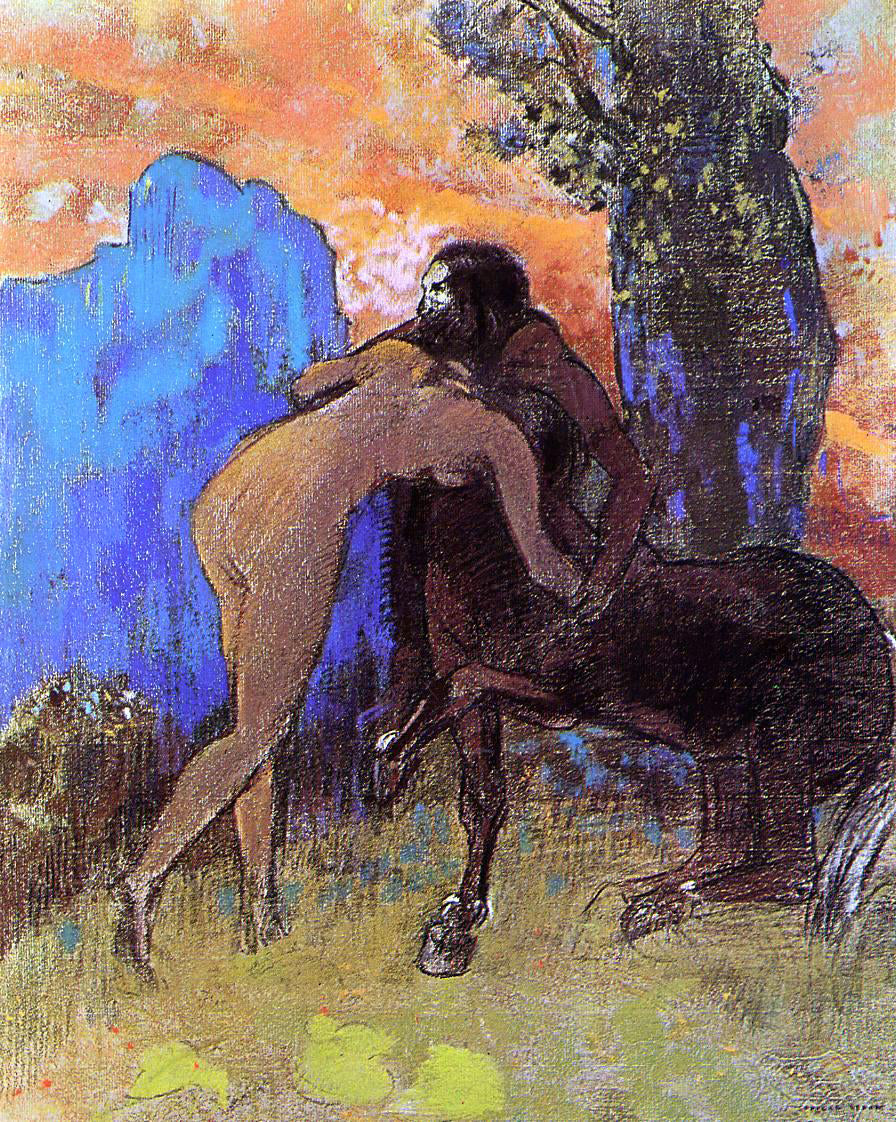  Odilon Redon Woman and Centaur - Hand Painted Oil Painting