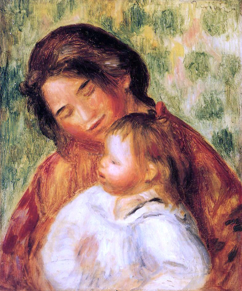 Pierre Auguste Renoir Woman and Child - Hand Painted Oil Painting