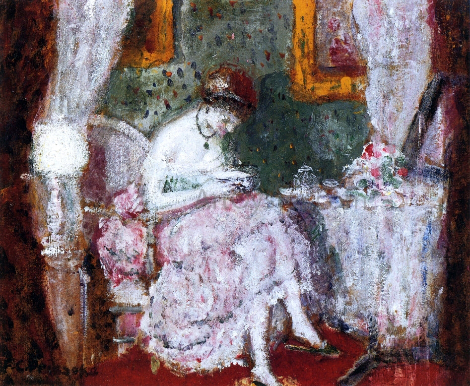 Frederick Carl Frieseke A Woman at a Dressing Table - Hand Painted Oil Painting