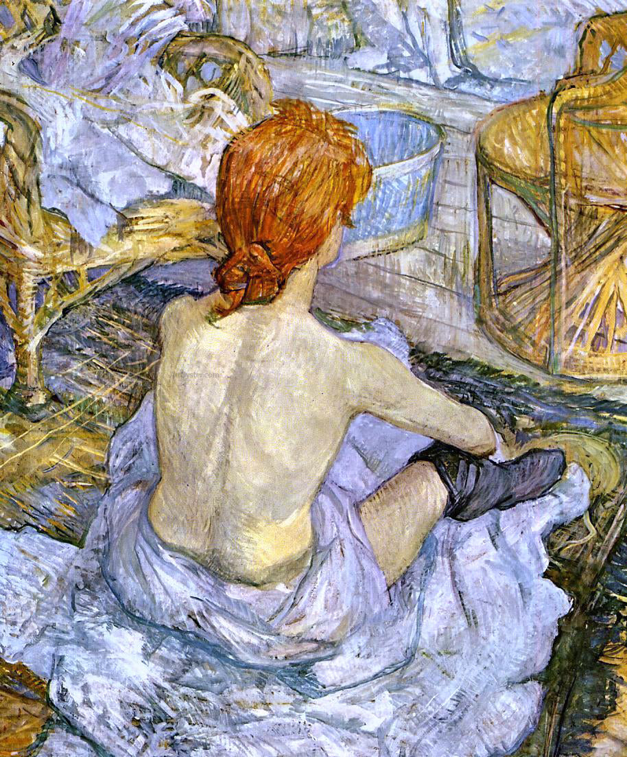 Henri De Toulouse-Lautrec A Woman at Her Toilette - Hand Painted Oil Painting