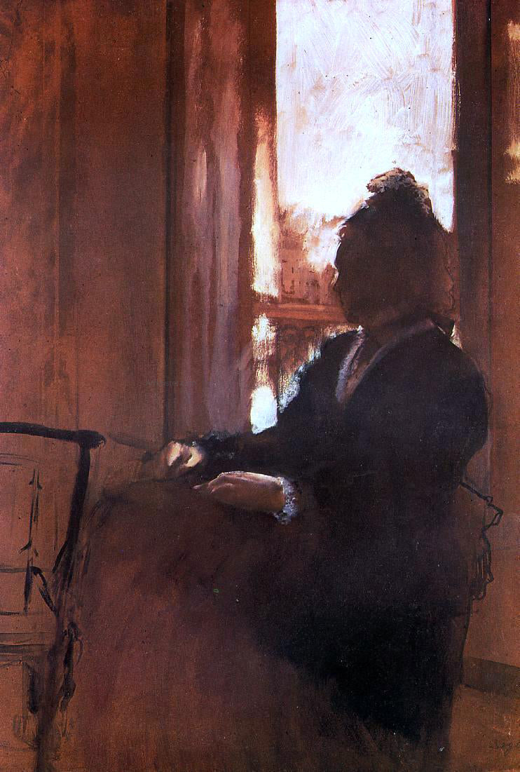 Edgar Degas Woman at the Window - Hand Painted Oil Painting