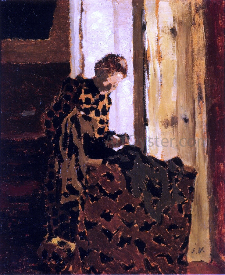 Edouard Vuillard Woman Brushing a Garment - Hand Painted Oil Painting
