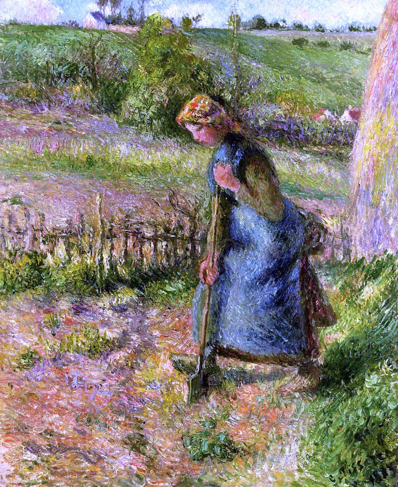 Camille Pissarro Woman Digging - Hand Painted Oil Painting