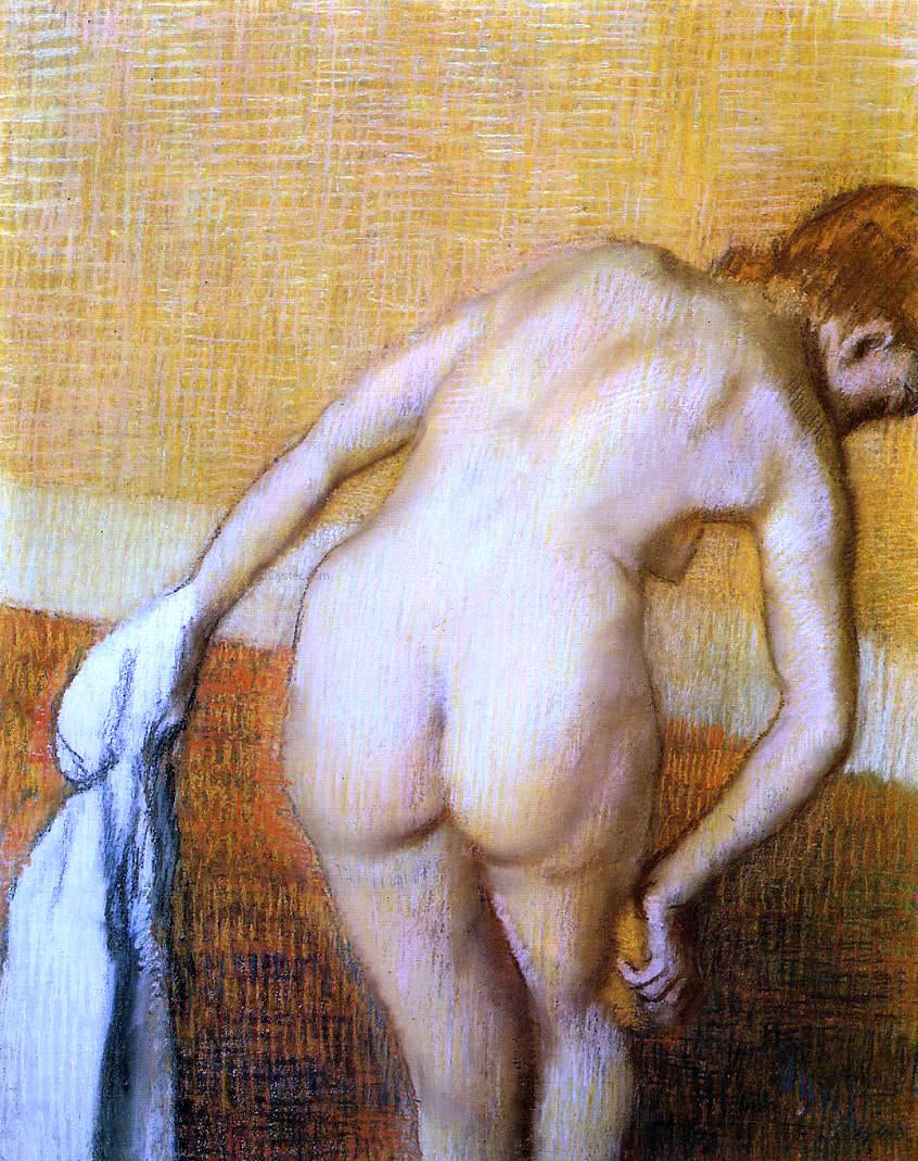 Edgar Degas Woman Having a Bath - Hand Painted Oil Painting