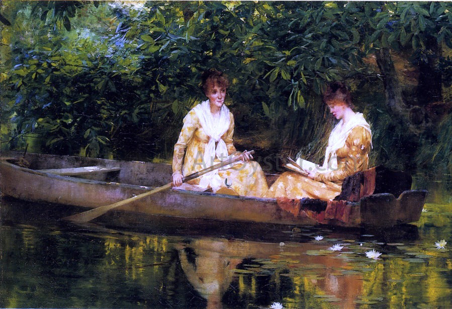  Francis Coates Jones Woman in a Rowboat - Hand Painted Oil Painting