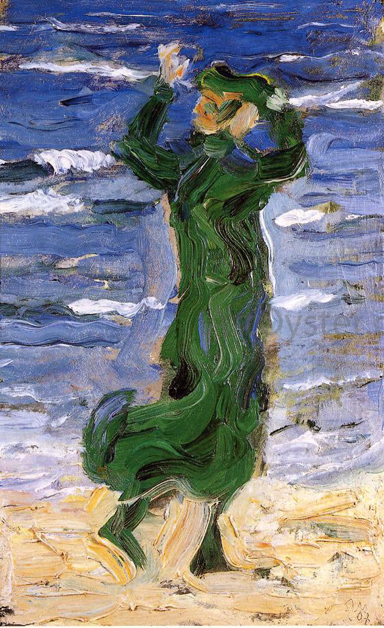 Franz Marc Woman in the Wind by the Sea - Hand Painted Oil Painting