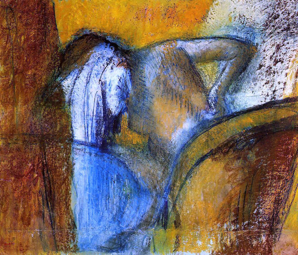 Edgar Degas Woman Seen from Behind, Drying Hair - Hand Painted Oil Painting