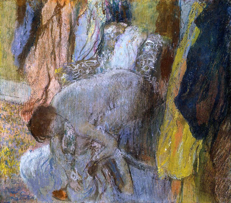 Edgar Degas Woman Washing Her Feet - Hand Painted Oil Painting