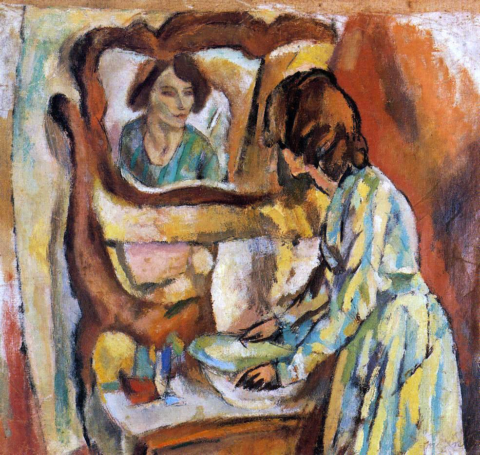 Jules Pascin Woman Washing Herself - Hand Painted Oil Painting